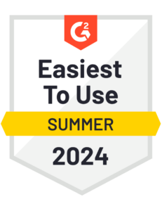 G2 Easiest to Use - Summer 2024