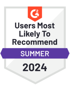 G2 Users Most Likely to Recommend - Summer 2024