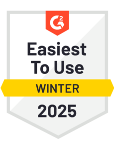 Easiest to Use G2 Badge Winter 2025